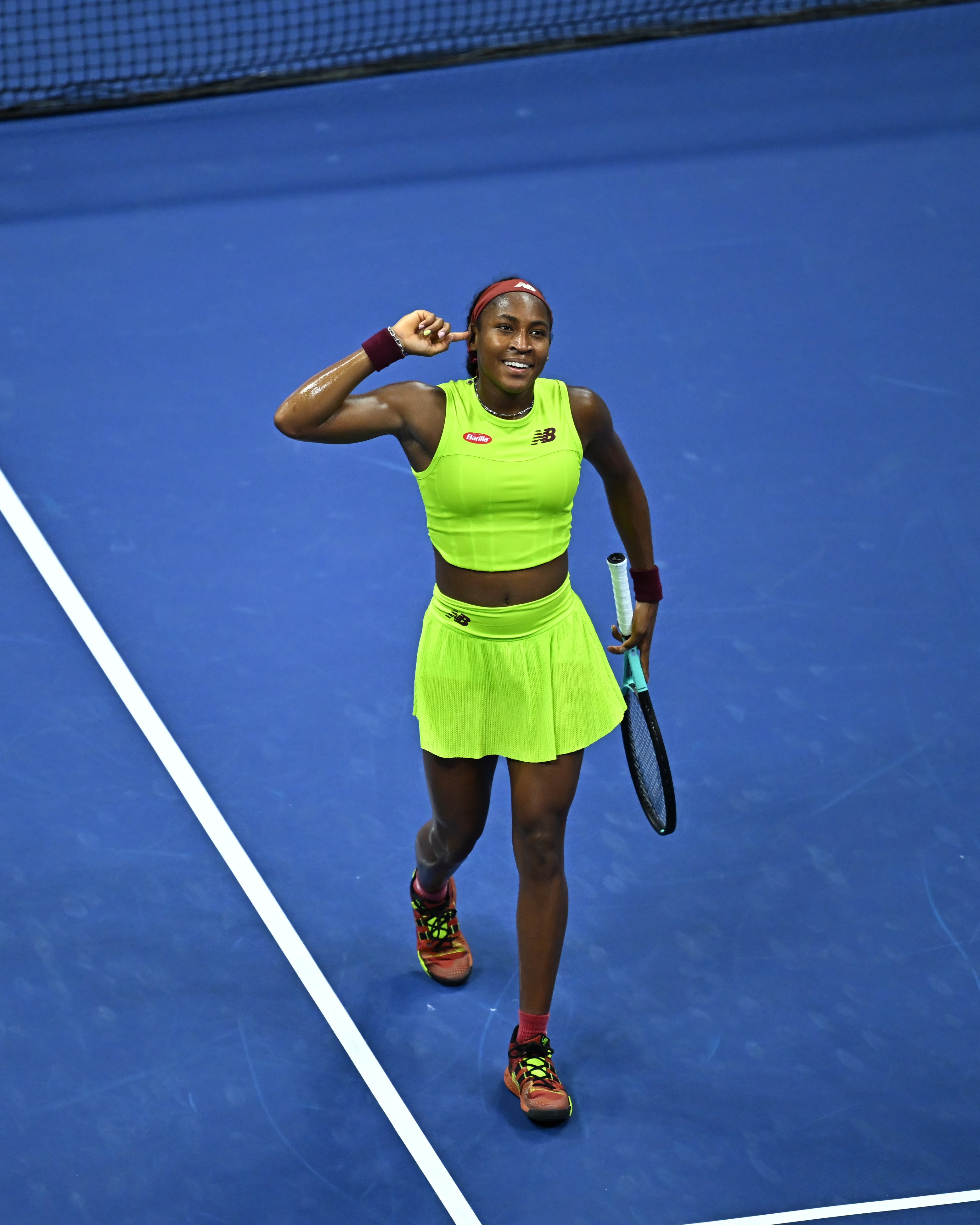 19 साल की अमेरिकी खिलाड़ी ने कैरोलिना मुचोवा को 6-4, 7-5 से हराया।