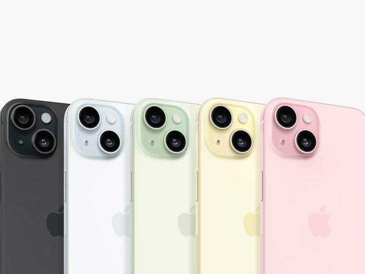 एपल ने आईफोन-15 और 15 प्लस को 5 कलर वैरिएंट में उतारा है।