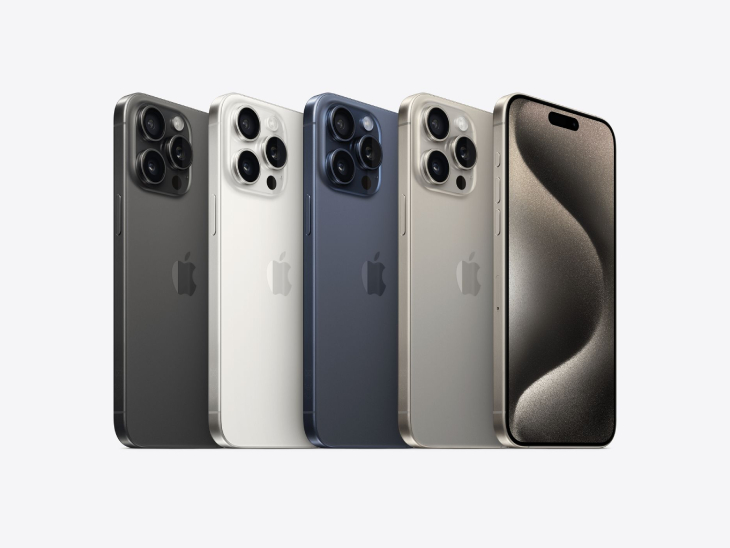 एपल ने आईफोन-15 प्रो और 15 प्रो मैक्स को 4 कलर वैरिएंट में उतारा है।