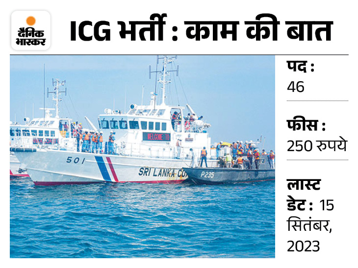 Icg Recruitment of Assistant Commandant in Indian Coast Guard