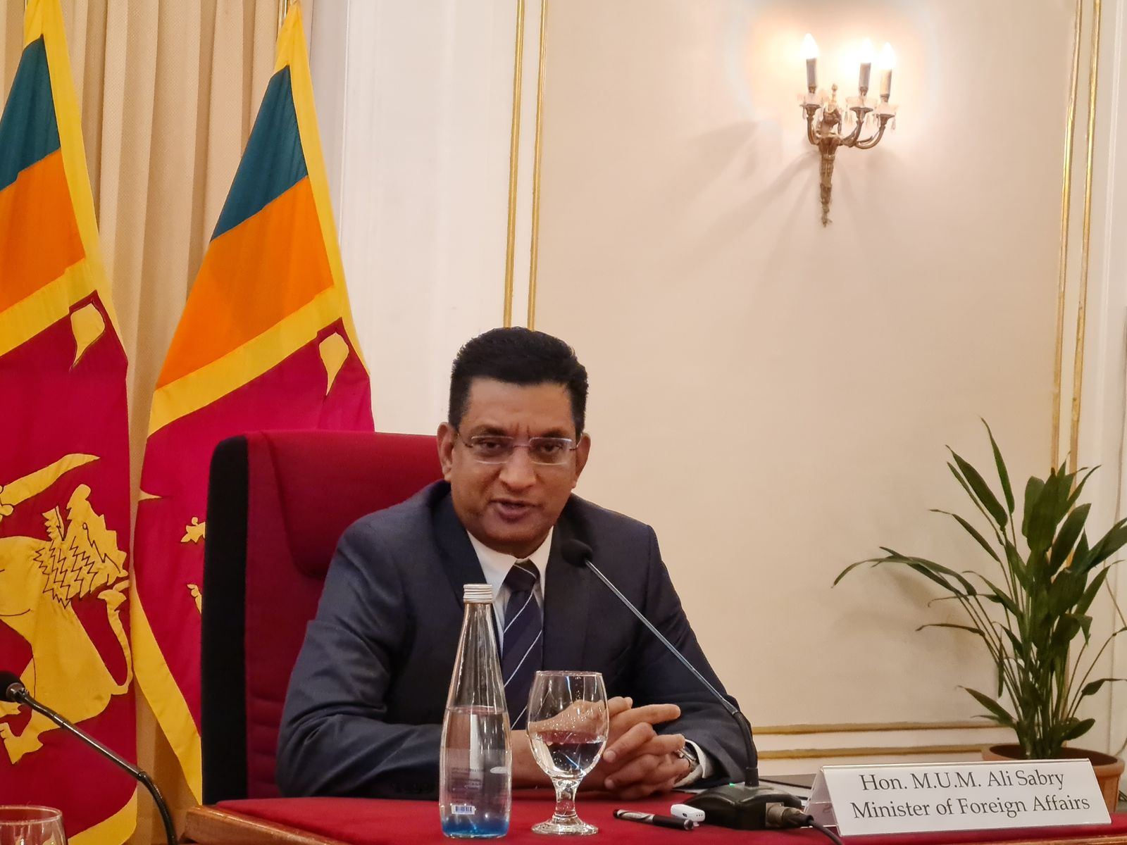 तस्वीर श्रीलंका के विदेश मंत्री अली साबरी की है। (फाइल) - Dainik Bhaskar