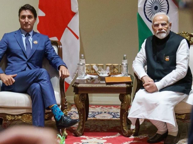 G20 बैठक के दौरान प्रधानमंत्री नरेंद्र मोदी के साथ कनाडा के PM जस्टिन ट्रूडो