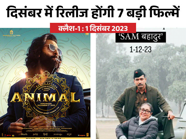 Dunki Vs Salaar; December Box Office Clashes Update Animal Sam