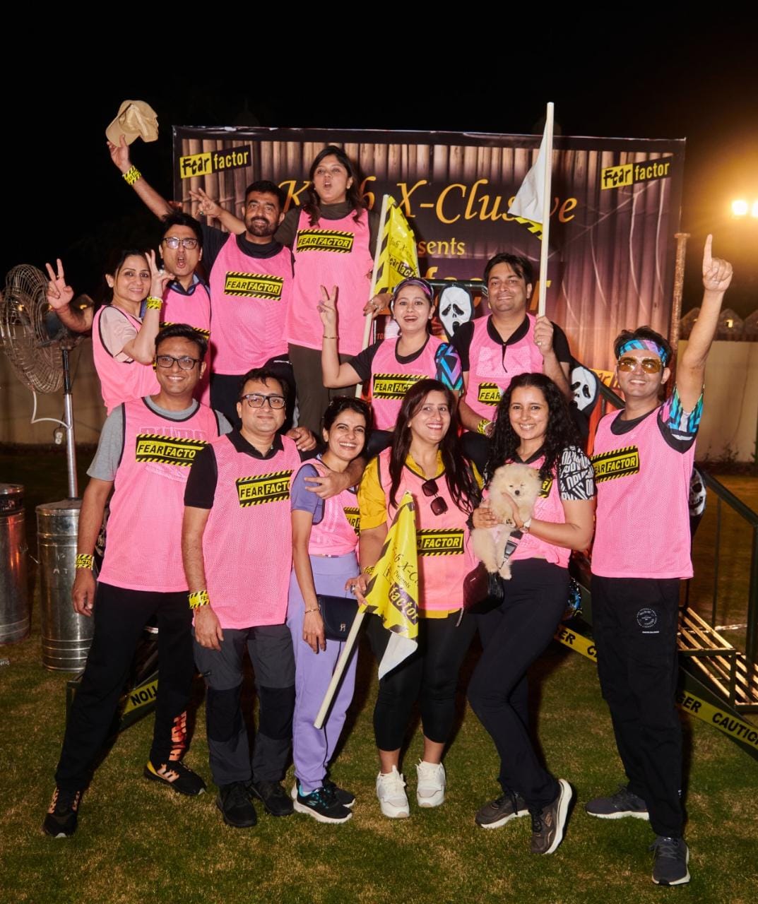 Club members organized a party on the fear factor theme. | फीयर फेक्टर ...