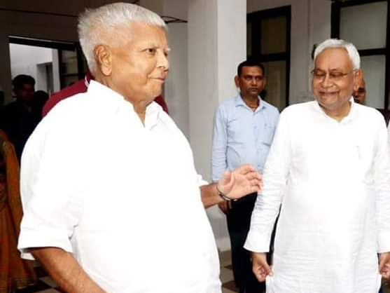 बिहार के सीएम नीतीश कुमार और लालू यादव