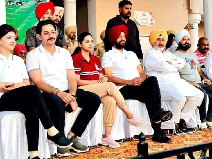 पटियाला में शनिवार को नशा मु्क्त पंजाब रैली का आयोजन किया गया। जिसमें त्री चेतन सिंह जौड़ामाजरा  ने भी शिरकत की। - Dainik Bhaskar