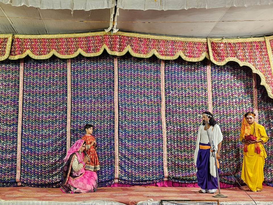 Staging of the character of King Harichandra in Rasleela | रासलीला में ...