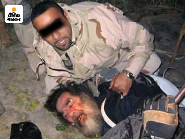 2003 में अमेरिकी सैनिक इराक के तिकरित शहर से सद्दाम हुसैन को पकड़ते हुए।