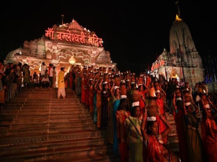 Shardiya Navratri ends in Dongargarh, immersion of Jyoti Kalash