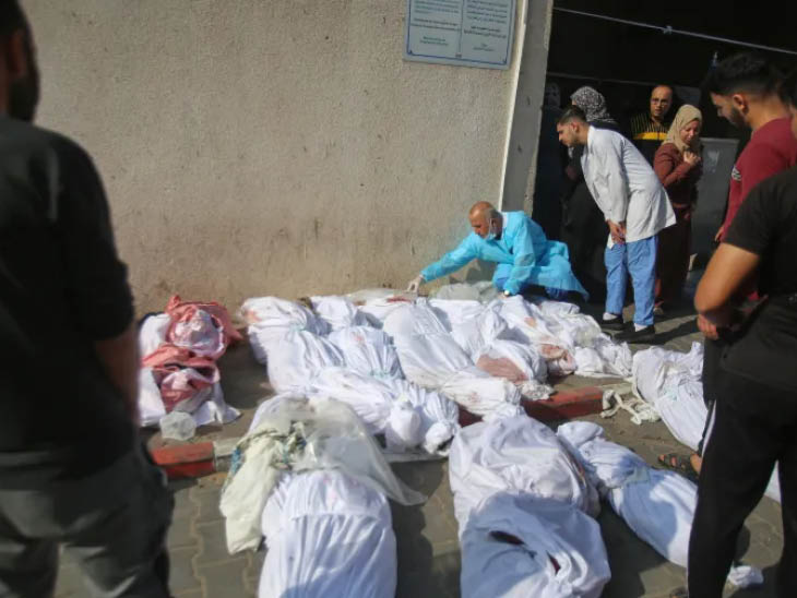 गाजा के सबसे बड़े रिफ्यूजी कैंप पर हमले में अब तक करीब 195 लोग मारे गए हैं।