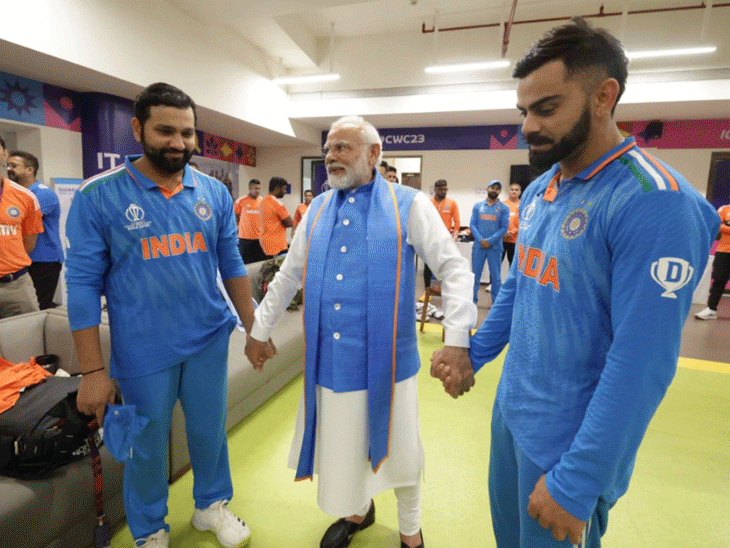 Modi Dressing Narendra Modi Dressing Room Photos; Mohammed Shami | Ravindra Jadeja