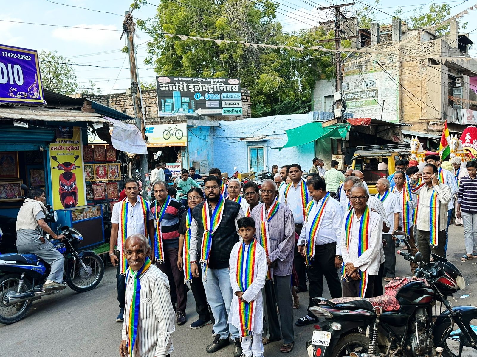 Jain community took out Varghoda on Kartik Purnima