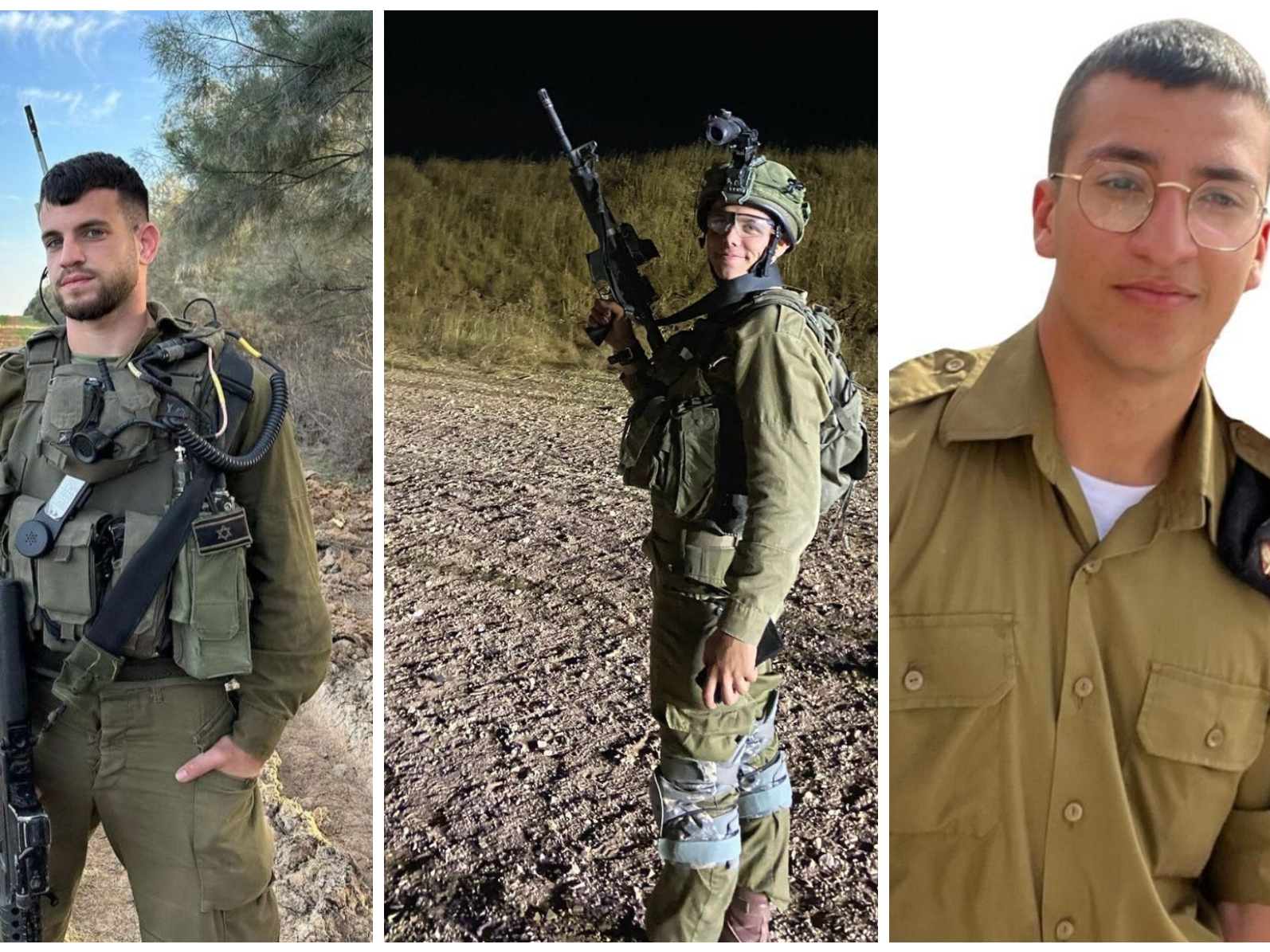 इजराइली सेना ने हमास की कैद में मारे गए सैनिकों की तस्वीरें जारी कीं।