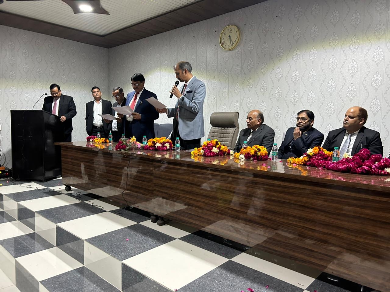 Newly elected officials of Bar Association Khurja took oath