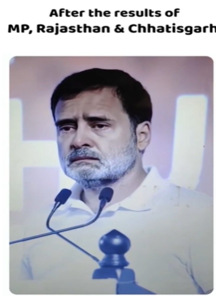 यूजर्स ने चुनावी रिजल्ट के बाद राहुल गांधी को कुछ ऐसा दिखाया।