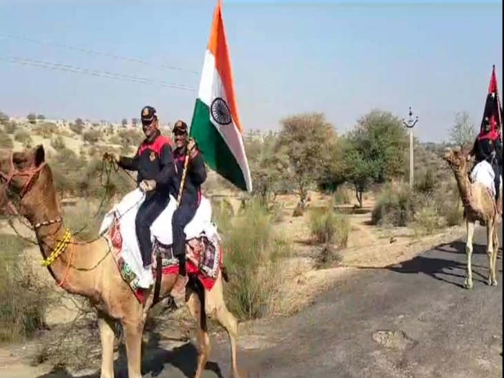 Camel rally taken out on Vijay Diwas, started from Myjalar