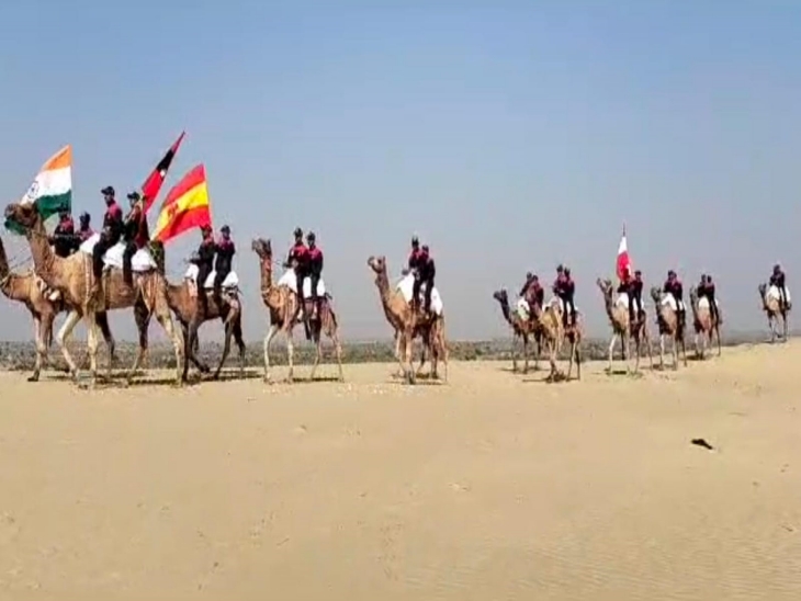 Camel rally taken out on Vijay Diwas, started from Myjalar