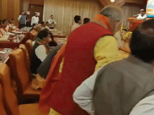 विष्णदेव साय बने छत्तीसगढ़ के चौथे मुख्यमंत्री । - Dainik Bhaskar