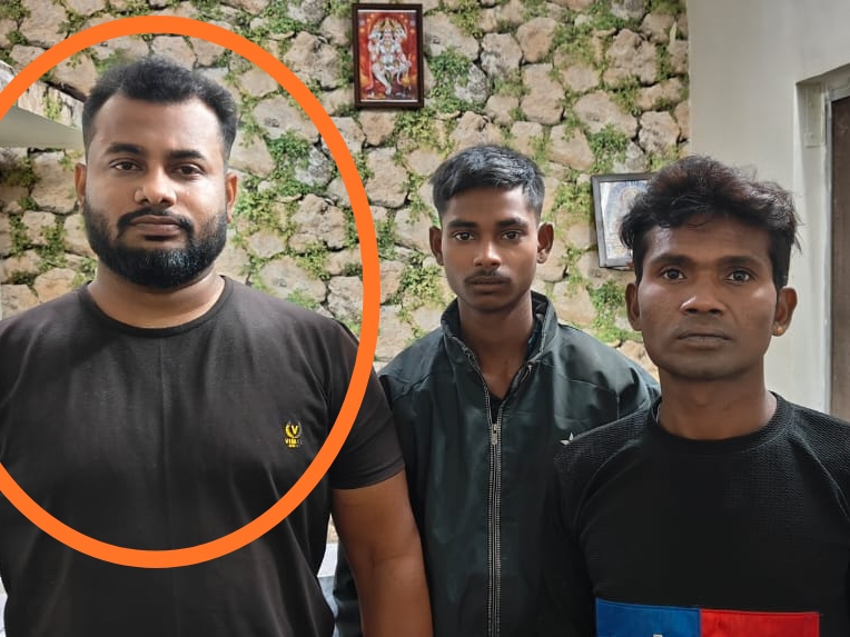 पत्रकार पर हमला करने वाले आरोपी। - Dainik Bhaskar