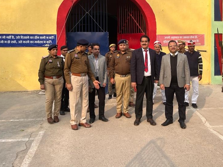 Ballia DM, District Judge and ASP reached jail बलिया DM, जिला जज और