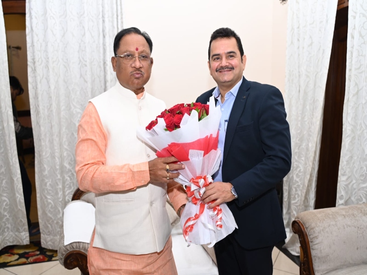 जिम्मेदारी मिलने के बाद सीएम साय से पी. दयानंद ने सौजन्य मुलाकात की