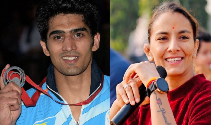 भारतीय कुश्ती संघ को निलंबित करने के बाद बॉक्सर विजेंदर सिंह और ओलिंपियन गीता फोगाट ने पोस्ट की है।