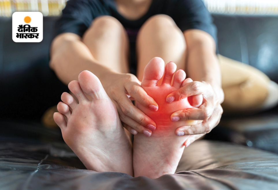 Swollen toes in winter 