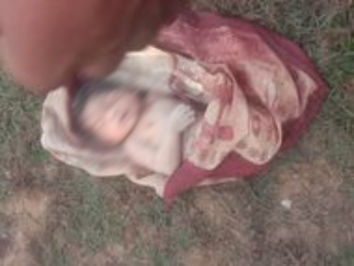 झोले में भरकर फेंका गया था बच्ची का शव। - Dainik Bhaskar