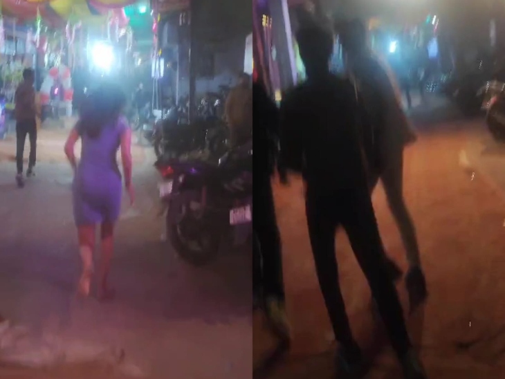 फायरिंग के बाद पब्लिक ने घेरा तो युवती नंगे पांव भागी, उसके साथी पकड़े गए।
