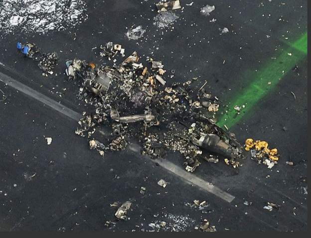 आग बुझने तक जापान का प्लेन पूरी तरह से जलकर खाक हो गया।