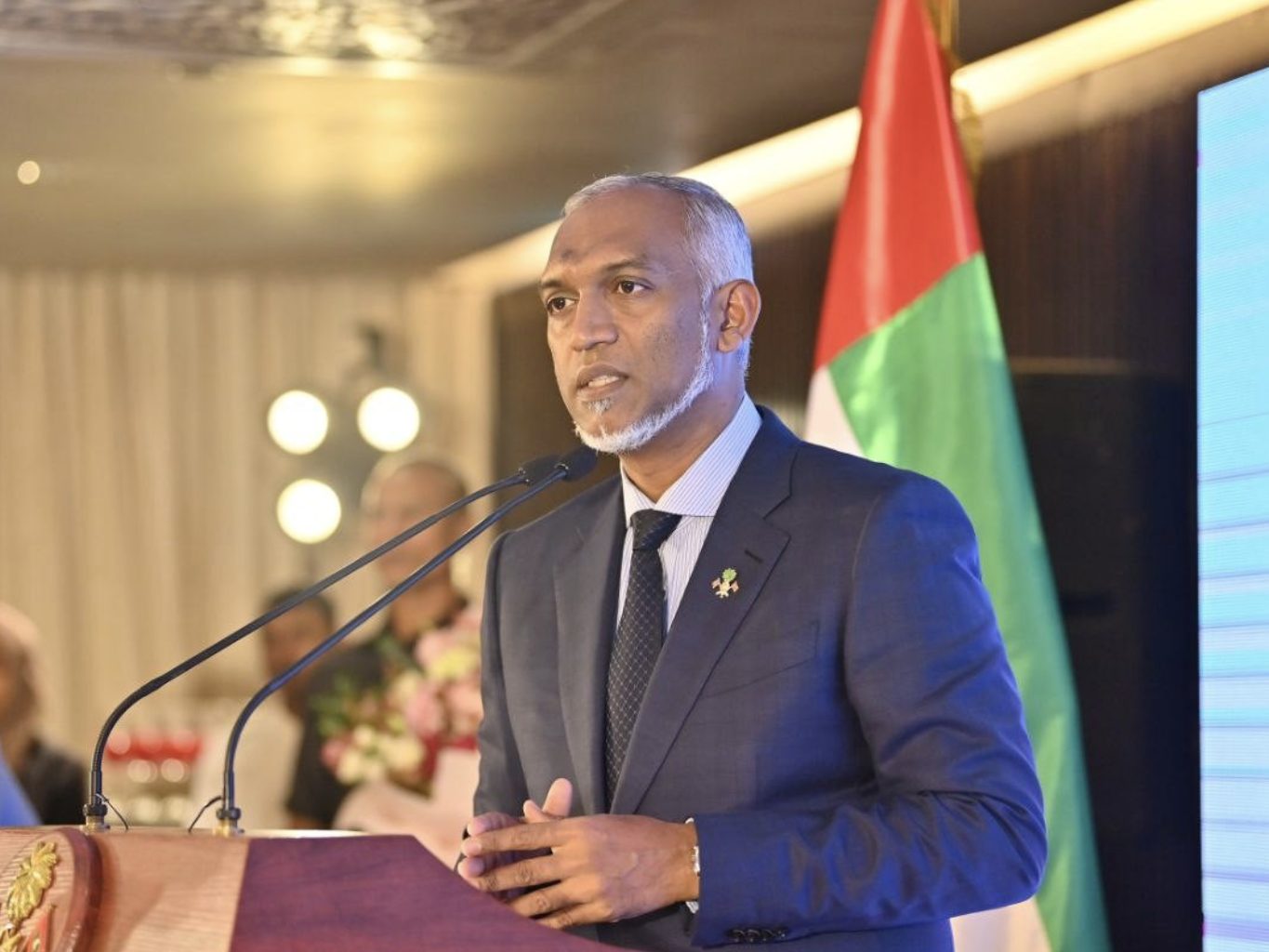 तस्वीर मालदीव के राष्ट्रपति मोहम्मद मुइज्जू की है। (फाइल) - Dainik Bhaskar