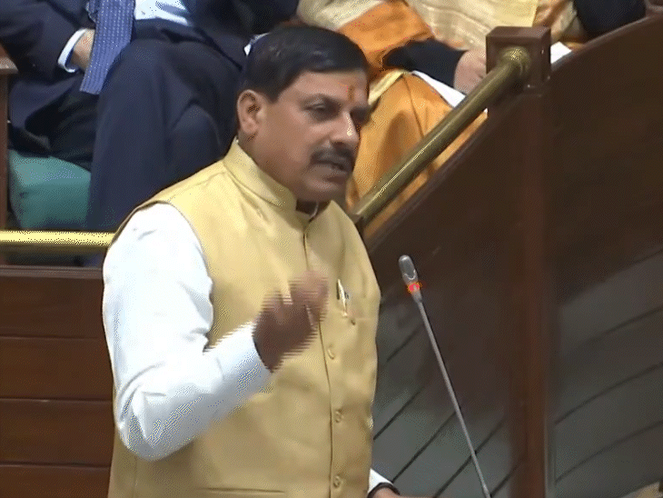 ये तस्वीर 21 दिसंबर की है। मध्यप्रदेश विधानसभा में मुख्यमंत्री डॉ. मोहन यादव ने कहा था कि प्रदेश में कोई भी योजना बंद नहीं होगी। - Dainik Bhaskar