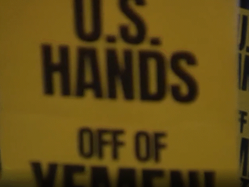 अमेरिका में यमन में हुई कार्रवाई के खिलाफ लोगों ने प्रदर्शन किया है।