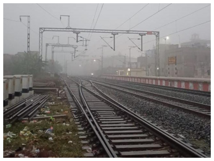 बेतिया में भी सुबह घना कोहरा देखने को मिला।