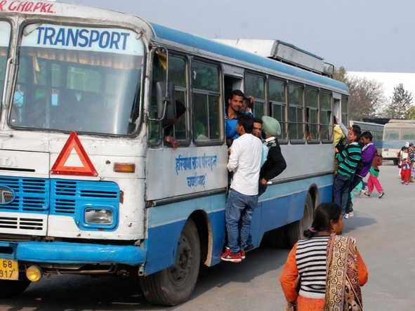 हरियाणा रोजवेज की बस। प्रतीकात्मक फोटो - Dainik Bhaskar