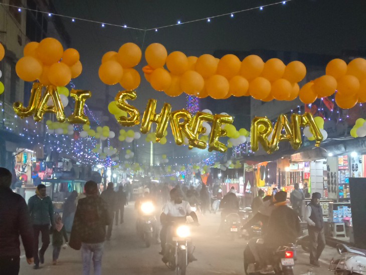 Diwali will be celebrated in Morena today दुल्हन सा सजा शहर मंदिरों