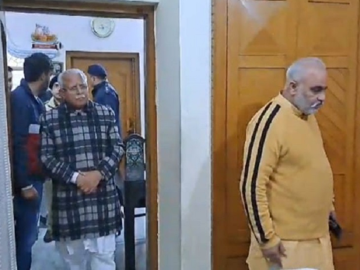 Karnal CM reached former district president news, health of former