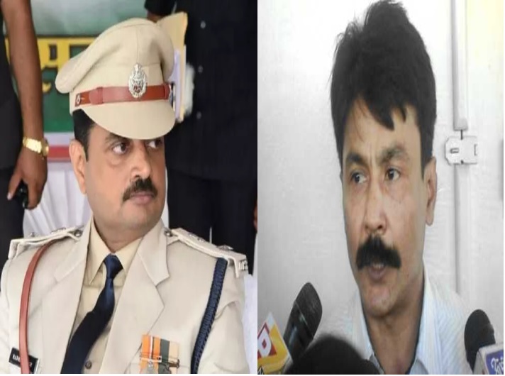 एसपी बिलापुर रजनेश सिंह और एसपी एटीएस अजातशत्रु बहादुर सिंह।