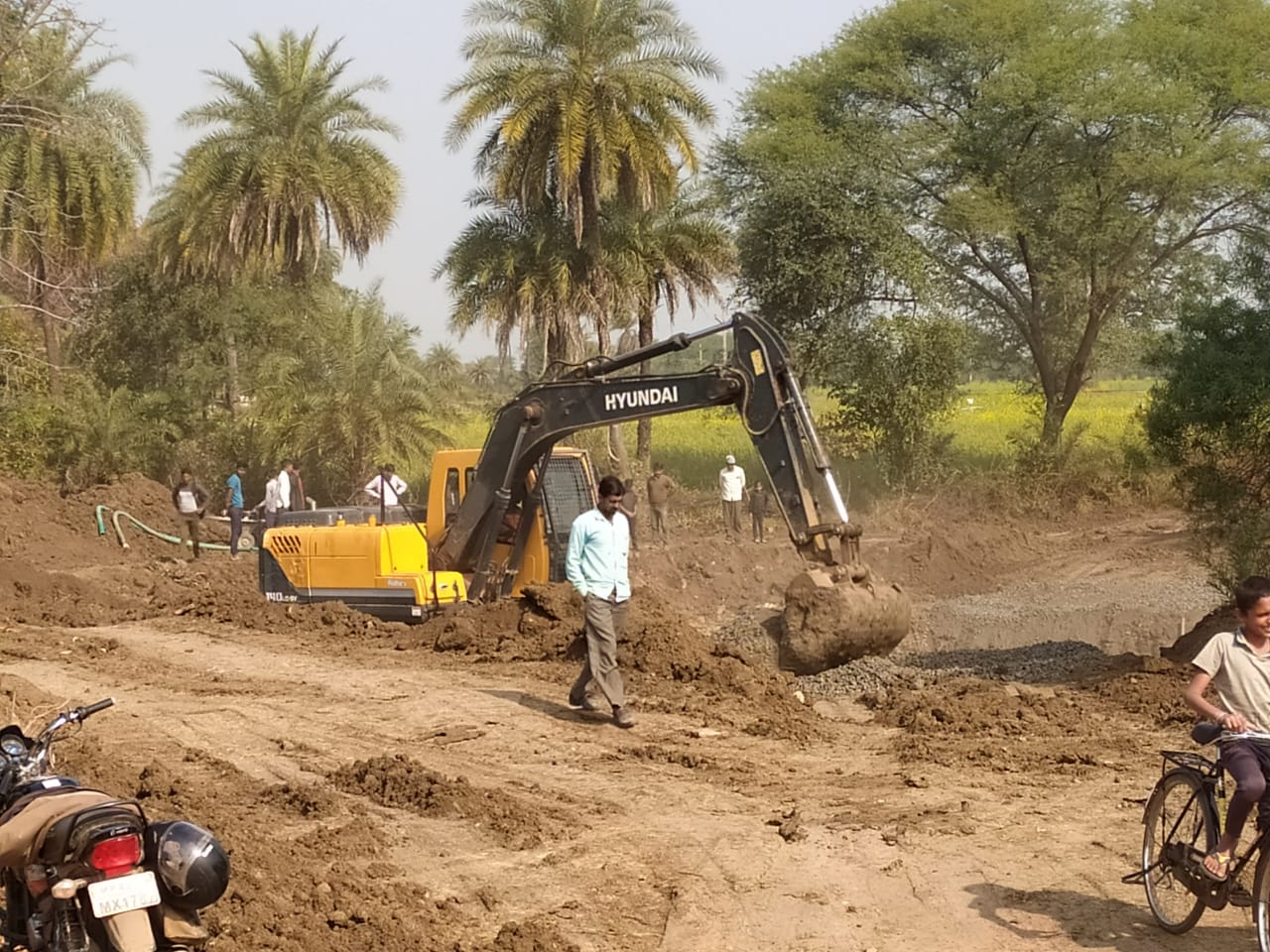 Bharri Construction of culvert started, six places will be built on Bharri ...