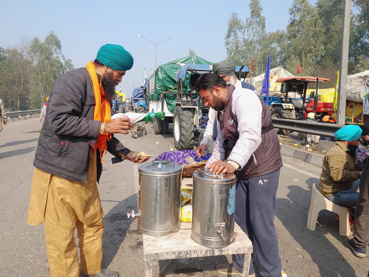 Shambhu Border Kisan Andolan Photos; Punjab-Haryana Farmers Delhi Chalo ...