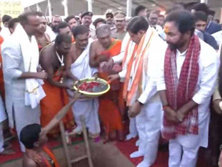 सीएम डॉ मोहन यादव ने कोमूरावेल्ली रेल्वे स्टेशन का शिलान्यास किया - Dainik Bhaskar