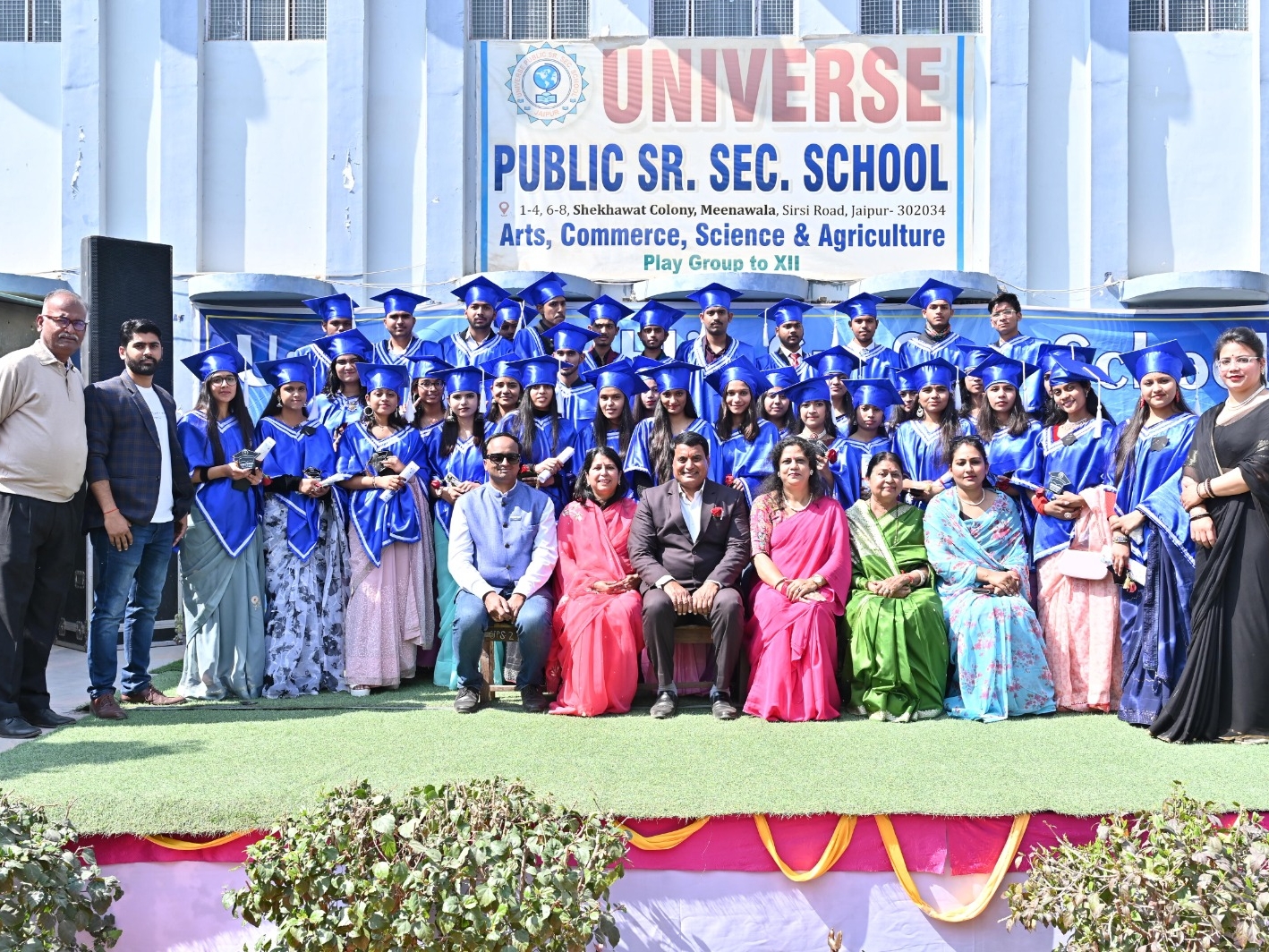 Farewell and blessings were given to class 12th