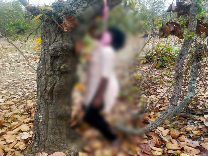 जंगल में फांसी पर लटकी मिली लड़की की लाश।