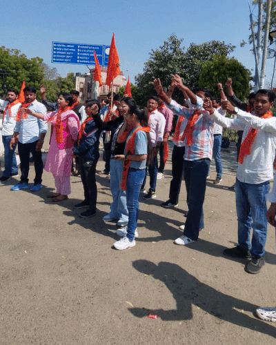 एबीवीपी कार्यकर्ताओं ने कहा कि कानून व्यवस्था में सुधार नहीं हुआ तो पूरे राजस्थान में बीजेपी की सरकार के खिलाफ बड़ा आंदोलन किया जाएगा।