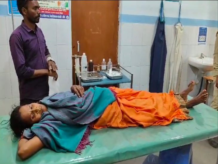 महिला पर देवर ने तलवार से किया हमला।