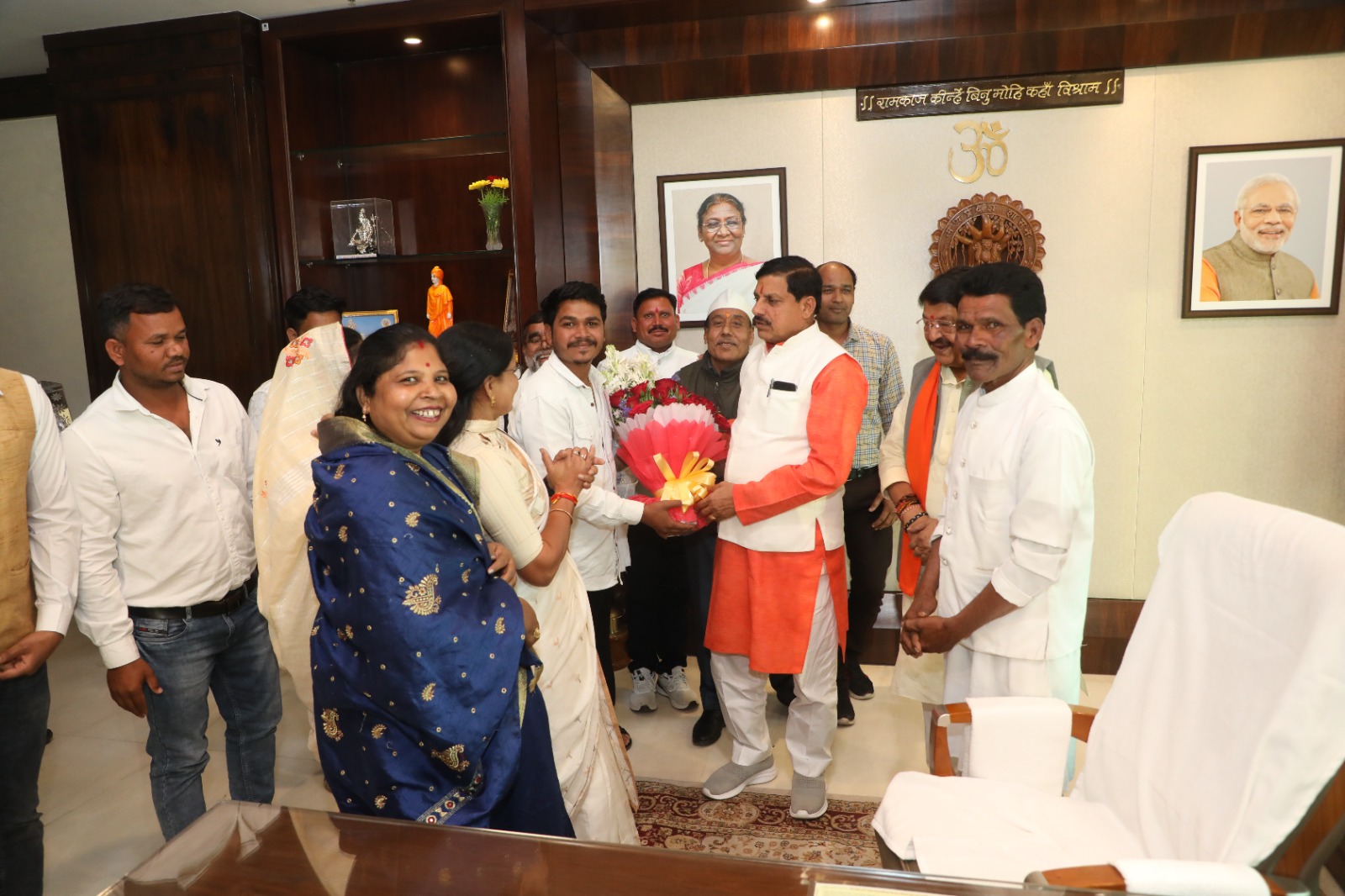 छिंदवाड़ा नगर निगम के पार्षदों ने भाजपा में शामिल होने से पहले मंगलवार को मुख्यमंत्री डॉ. मोहन यादव से भी मुलाकात की।