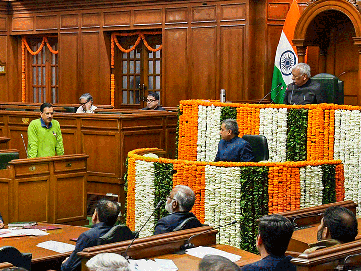 आम आदमी पार्टी ने 4 मार्च को विधानसभा में बजट पेश किया था। लंबी चर्चा के बाद 9 मार्च को बजट पास हुआ। (फाइल) - Dainik Bhaskar
