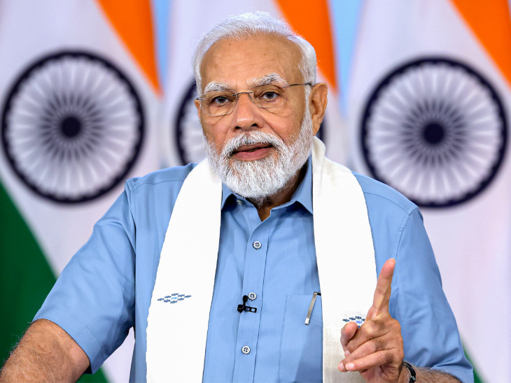 PM मोदी दोपहर 12 बजे हरियाणा के गुरुग्राम पहुंचे। यहां उन्होंने देशभर में 1 लाख करोड़ रुपए की लागत वाले 112 नेशनल हाइवे प्रोजेक्ट्स का उद्घाटन और शिलान्यास किया। (फाइल फोटो)