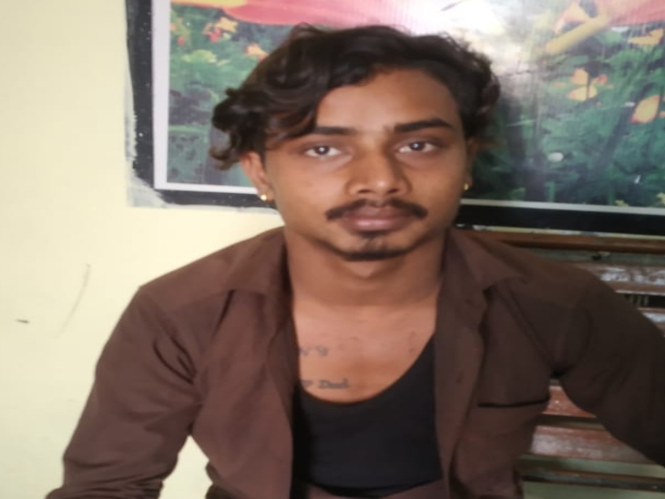 आरोपी वेंडर चंदन सोनकर। - Dainik Bhaskar