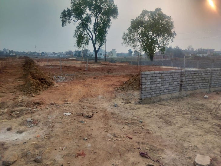 बेशकीमती भूमि को प्लांटिंग कर भू-माफिया ने बेचा।